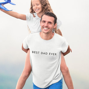 Modern Best Dad Ever Father's Day B & W Premium T-Shirt