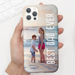 Modern Best Dad Ever Father's Day Photo Case-Mate iPhone 14 Case