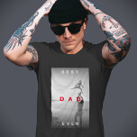 Modern Best Dad Ever Photo Monochrome  T-Shirt<br><div class="desc">The Stylish Black White Best Dad Ever Father's Day t-shirt is the perfect Father's Day gift. Your image will get filtering to achieve a sleek and stylish look. You also have the option to customise the text, making it a unique and personal present for your dad. Show your appreciation and...</div>