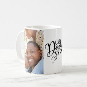 Modern Best Dad Ever Photo Mug