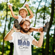 Modern Best Dad Ever T-Shirt