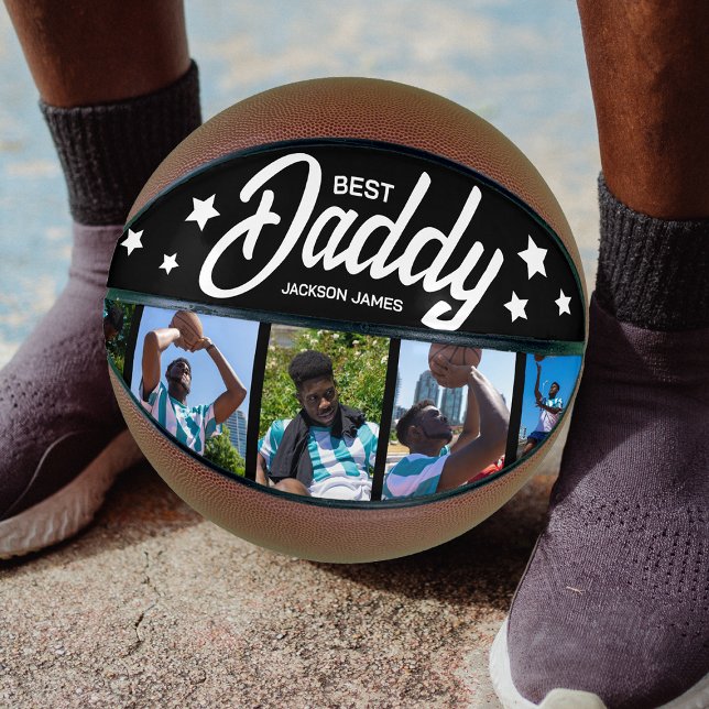 Modern Best Daddy 5 Photo Basketball (Creator Uploaded)