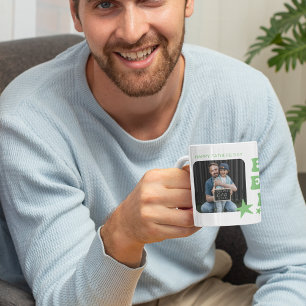 Modern Best Ever Dad Photo Collage Coffee Mug