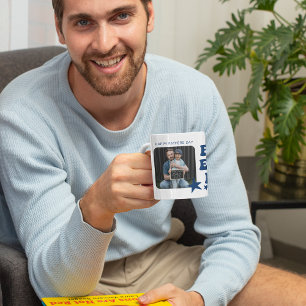 Modern Best Ever Dad Photo Collage Coffee Mug