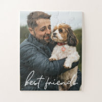 Modern Best friends Dog Man
