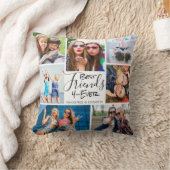 Modern BEST FRIENDS FOREVER 7 Photo Collage Cushion (Blanket)