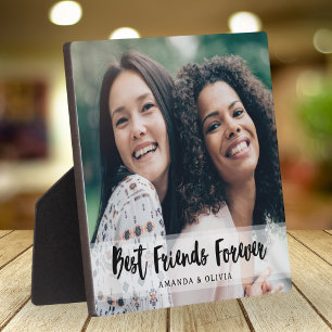 Modern Best Friends Forever One Picture Template Plaque
