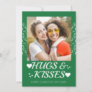 Modern Best Friends Galentine's day Bestie photo Holiday Card