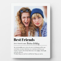 Modern Best friends photo block, Bestie display