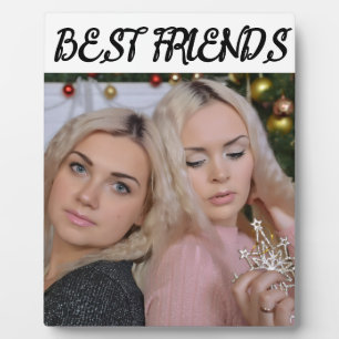 MODERN BEST FRIENDS PHOTO PLAQUE KEEPSAKE