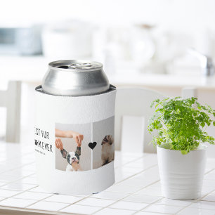 Modern Best Fur Mum Ever   Dog Photo Can Cooler