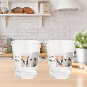Modern Best Fur Mum Ever   Dog Photo Shot Glass