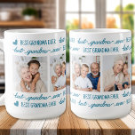 Modern Best GRANDMA Ever Personalised 4 Photo Coffee Mug<br><div class="desc">There's ordinary grandma's , then there's extraordinary grandma's, Like yours ! Surprise the Grandmother on her birthday, grandparents day, or mothers day with this super cute better than the best, grandma coffee mug . Personalise with the grandchilds favourite photos, and name . Great gift from the child . COPYRIGHT ©...</div>
