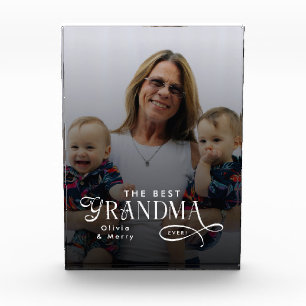 Modern Best Grandma Ever Photo Personalized Gifts