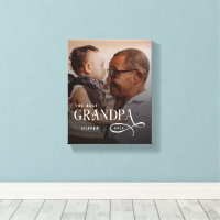 Modern Best GrandPa Ever Photo Personalized