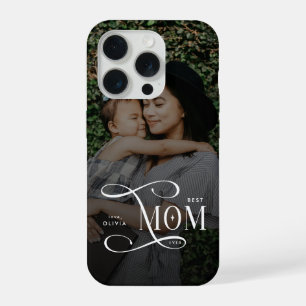 Modern Best Mom Ever Photo Mothers Day Gifts iPhone 15 Pro Case