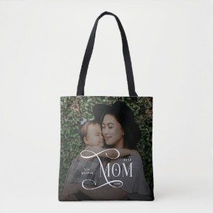Modern Best Mom Ever Photo Mothers Day Gifts Tote Bag
