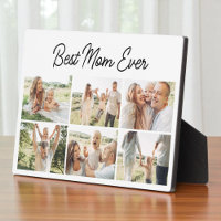 Modern Best Mum Ever Custom 6 Photo Collage