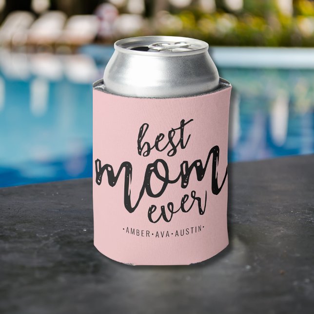 Modern Best Mum Ever Kids Name Script | Pink Can Cooler (Creator Uploaded)