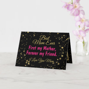 Modern Best Mum Ever Mothers Day Card