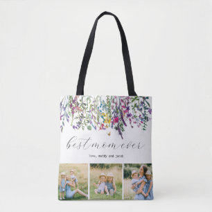 Modern Best Mum Ever Photo  Tote Bag