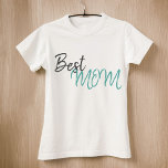 Modern Best Mum Script Mother`s Day T-Shirt<br><div class="desc">Modern Best Mum Script Mother`s Day T-Shirt. A modern and simple T-shirt with a Best Mum script - change the text if you want. Great gift idea for your mother,  especially for Mother`s Day.</div>