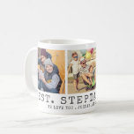 Modern BEST STEPDAD EVER 3 Photos Personalised Coffee Mug<br><div class="desc">Modern BEST STEPDAD EVER 3 Photos Personalised Coffee Mug. Create a personalised, custom coffee mug for a stepfather featuring 3 pictures, your custom title and/or message in your choice of font styles and colours. The sample is shown with the editable title BEST. STEPDAD. EVER. in charcoal grey classic typography with...</div>