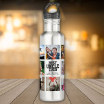 Modern BEST UNCLE EVER Photo Collage Cool 710 Ml Water Bottle<br><div class="desc">Modern,  personalised Instagram photo collage water bottle for the BEST UNCLE EVER. Perfect gift for  an awesome holiday / birthday surprise. He'll love carrying his favourite people around wherever he goes!</div>