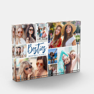 Modern Besties 11 Photo Collage Script Block