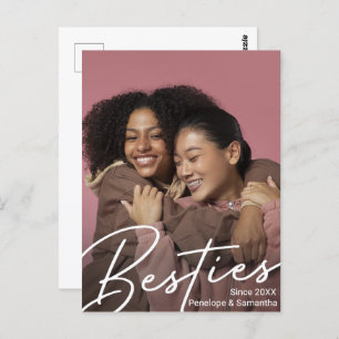 Modern Besties Photo Gift Postcard