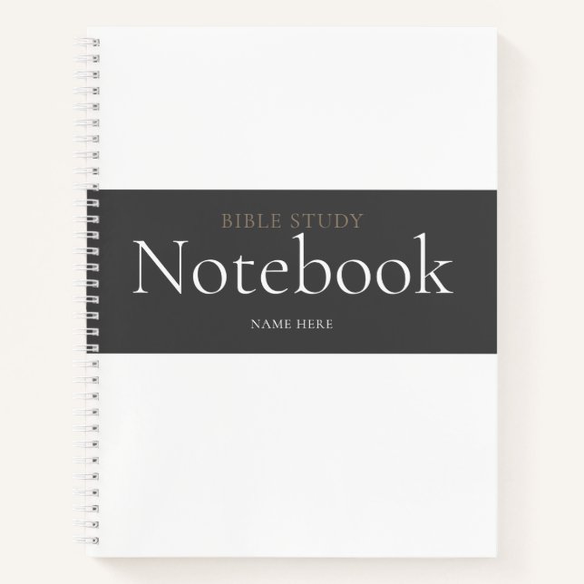 Modern Bible Study Notebook (Front)