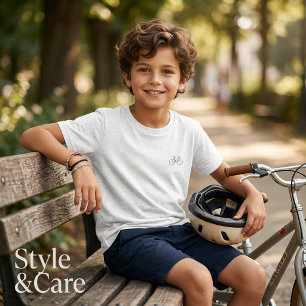 Modern Bicycle Mark Tee for Boy Who Ride