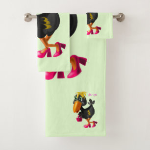 Modern Bird Bath Towels