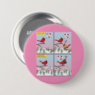 Modern Bird Mating Calls Comic 7.5 Cm Round Badge
