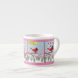 Modern Bird Mating Calls Comic Espresso Cup