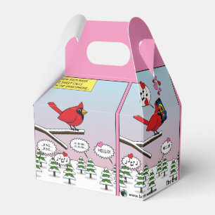 Modern Bird Mating Calls Comic Favour Box