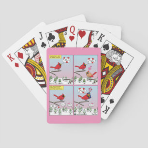 Modern Bird Mating Calls Comic Playing Cards