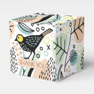 Modern Birds Personalised Favour Box