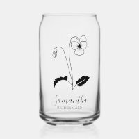 Modern Birth Flowers February Bridesmaid Gifts