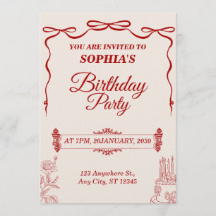 Modern Birthday Card Template Editable & Printable
