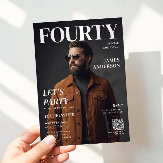 Modern Birthday Custom Magazine Cover Portrait