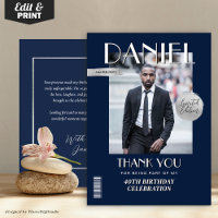 Modern Birthday Custom Magazine Cover