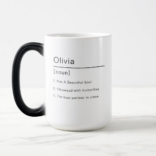 Modern Birthday Gift Custom Name with Definition Magic Mug