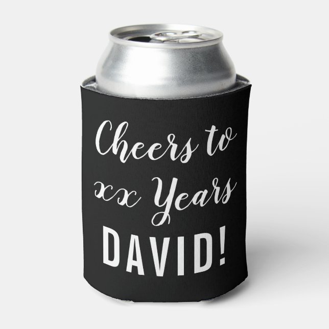 Modern Birthday Party Cheers  Can Cooler (Can Front)