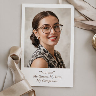 Modern Birthday Photo Card