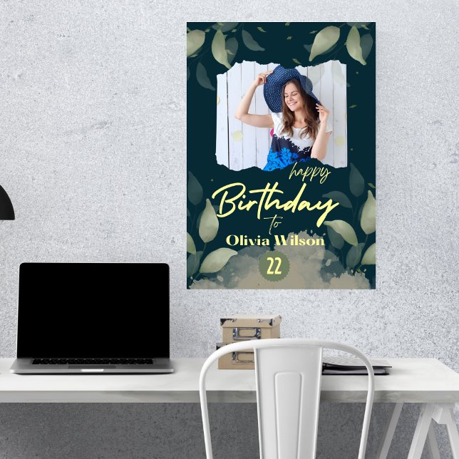 modern birthday photo cute stylish invitation (Creator Uploaded)
