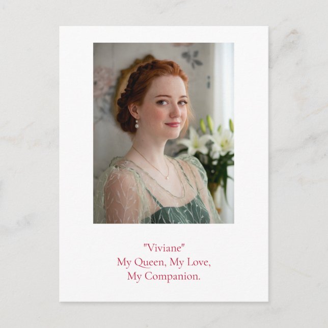 Modern Birthday Photo Postcard (Front)