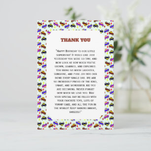 Modern Birthday Pixel Car Seamless Pattern Thank You Card