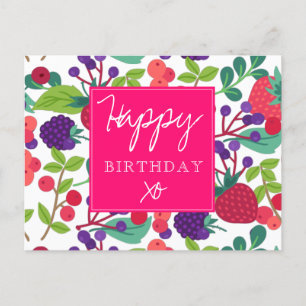 Modern Birthday Postcard