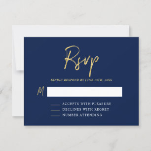 Modern Birthday RSVP Insert Card